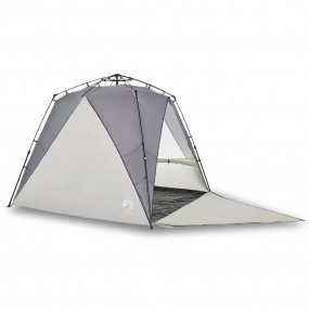 Beach Tent 4-Person Gray Quick Release Waterproof