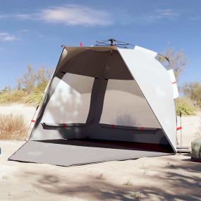 Beach Tent 3-Person Gray Quick Release Waterproof