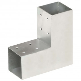 Post Connector L Shape Galvanized Metal 2.80x2.80"