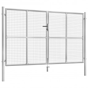 Garden Gate Galvanized Steel 120.5"x78.7" Silver