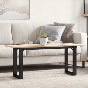 Coffee Table O-Frame 43.3"x15.7"x17.7" Solid Wood Pine ...