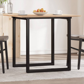 Dining Table O-Frame 31.5"x31.5"x29.5" Solid Wood Pine ...