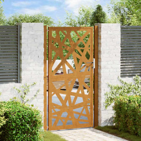Patio Gate 41.3x70.9" Weathering Steel Light Design