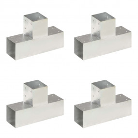 Post Connectors 4 pcs T Shape Galvanized Metal 3.58x3.5...