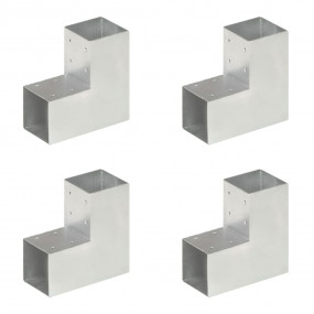 Post Connectors 4 pcs L Shape Galvanized Metal 3.58x3.5...
