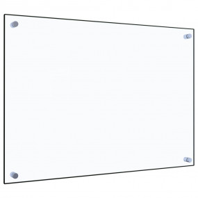 Kitchen Backsplash Transparent 27.6"x19.7" Tempered Gla...