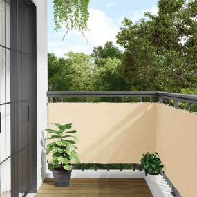 Balcony Privacy Screen Cream 236.2x29.5" PVC