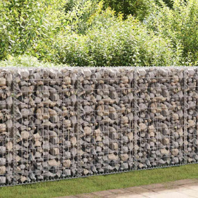 Gabion Basket with Lids Galvanized Wire 39.4"x31.5"x11....