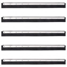 Floor Squeegee Heads 5 pcs 29.5x0.8x2.0" Steel and Rubb...