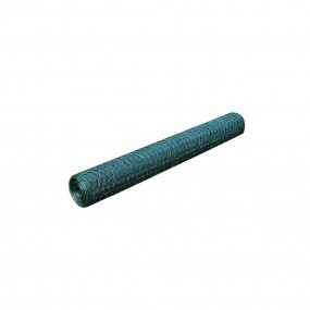 Chicken Wire Fence with PVC Coating 82.0x3.3' Green