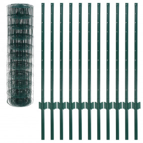 Euro Fence Steel 65.6x3.3' Green
