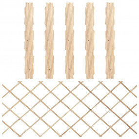 Trellis Fences 5 pcs Solid Firwood 70.9x31.5"
