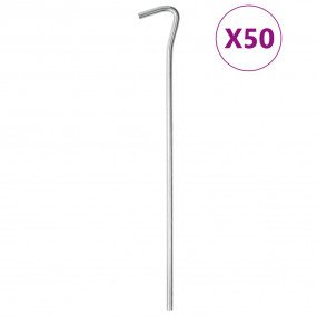 Tent Pegs 50 pcs 9.1 " 0.20 " Galvanized Steel