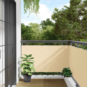 Balcony Privacy Screen Cream 275.6x47.2" PVC