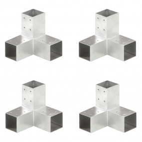 Post Connectors 4 pcs Y Shape Galvanized Metal 2.80x2.8...