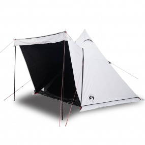 Family Tent Tipi 6-Person White Blackout Fabric Waterpr...