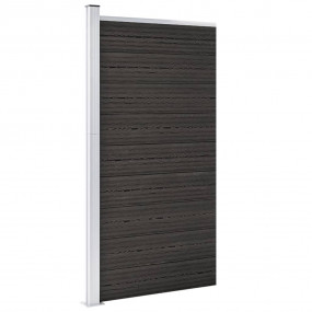 Fence Panel WPC 37.4x73.2" Grey