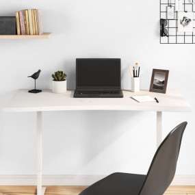 Desk Top White 43.3x21.7x1.0" Solid Wood Pine