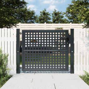 Patio Gate Anthracite 41.3x49.2" Steel
