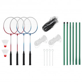 Badminton Set with 4 Rackets and Net 244.1x59.4"