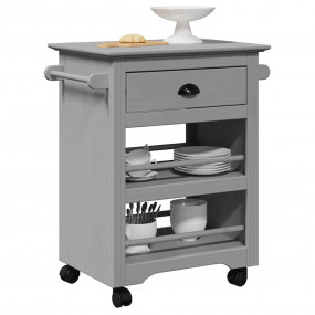 Kitchen Trolley "BODO" Grey 26.6x17.7x31.5"