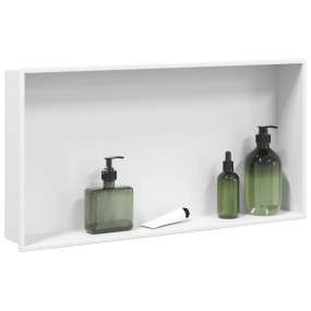 Shower Niche Matt White 24.4x12.6x3.5" Stainless Steel