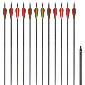 Standard Recurve Bow Arrows 30" 0.3 " Carbon 12 pcs