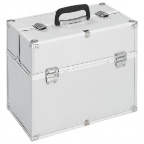 Make-up Case 15.0x9.1x13.4" Silver Aluminium