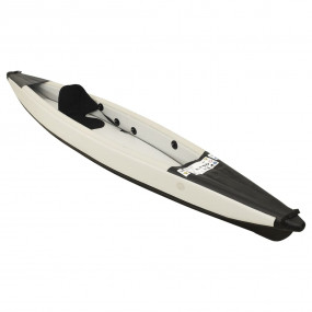 Inflatable Kayak Black 147.6x28.3x12.2" Polyester