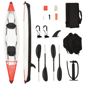 Inflatable Kayak Red 166.9x31.9x12.2" Polyester