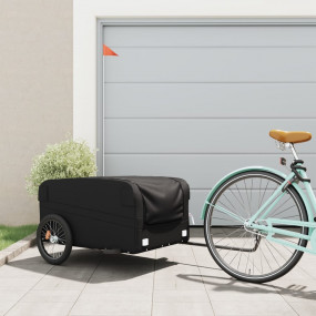 Bike Trailer Black 99.2 lb Iron