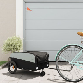 Bike Trailer Black 66.1 lb Iron