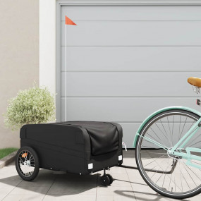 Bike Trailer Black 99.2 lb Iron