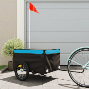 Bike Trailer Black and Blue 99.2 lb Iron