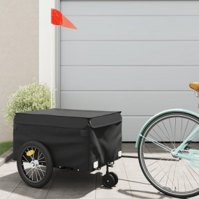 Bike Trailer Black 99.2 lb Iron