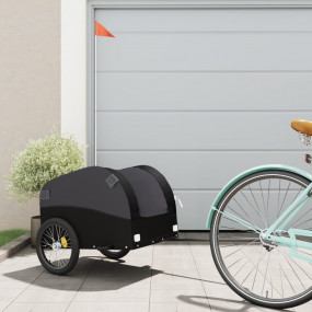 Bike Trailer Black 66.1 lb Iron