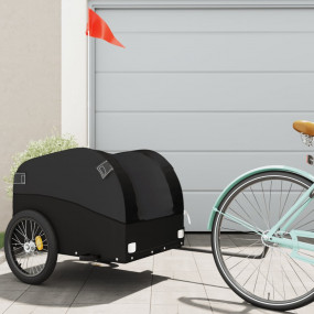 Bike Trailer Black 99.2 lb Iron