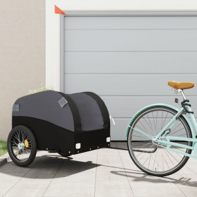 Bike Trailer Black 99.2 lb Iron