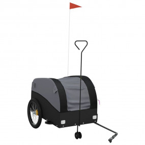 Bike Trailer Black 99.2 lb Iron