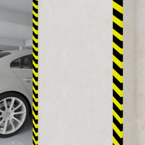 Corner Protectors 2 pcs Yellow&Black 2.4x0.8x40.0" PU