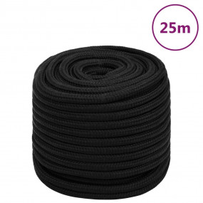 Work Rope Black 0.63 " 82.0 ' Polyester