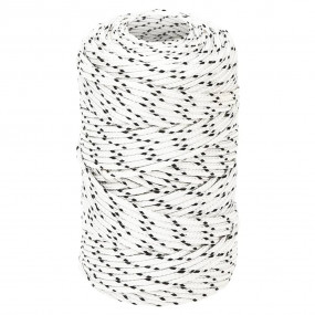 Braided Boat Rope White 0.08 "x1640.4 ' Polyester