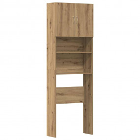 Washing Machine Cabinet Artisan Oak 25.2x9.4x74.8" Engi...