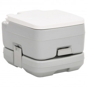 Portable Camping Toilet Grey and White 10+2.6 gal HDPE