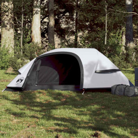 Camping Tent Dome 1-Person White Blackout Fabric Waterp...