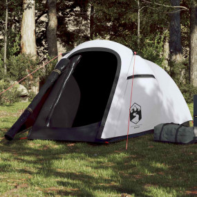 Camping Tent Tunnel 2-Person White Blackout Fabric Wate...