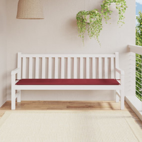 Patio Bench Cushion Wine Red 70.9x19.7x1.2" Oxford Fabr...