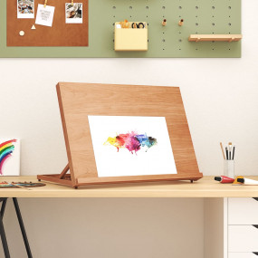 Table Easel 25.6x18.9x2.8" Solid Beech Wood