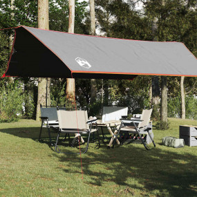Camping Tarp Grey and Orange 196.9x115.7" Waterproof
