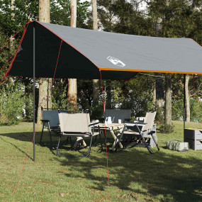 Camping Tarp Orange 181.1x120.1x82.7" Waterproof